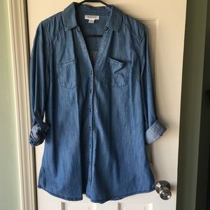 Denim Maternity Blouse